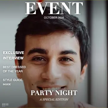 Magazine effect on a smiling woman — online photo booth